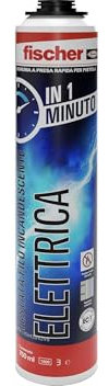 Fischer PUP Schiuma Elettrica a Presa Rapida, 60 Secondi, Testata a Filo Incandescente, per Canaline e Scatole Elettriche, 572433