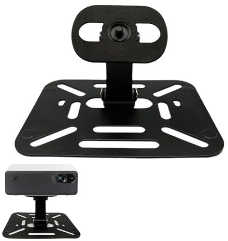 Fufupaw Soporte Universal para Proyector, Ajustable y Giratorio 360° - Multifuncional para Cine en Casa, Oficina y Escuela (Negro)