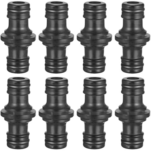 HIGA-JKL 8 Stück Doppelte Stecker-Schlauchanschluss- Schlauchkupplung Gardena zur sicheren Schlauchverbindung,Zwei Wege Kupplung für Garten und Haus Schlauch