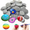 NHQZ 20 piezas de piedras para pintar, piedra plana para pintar guijarros de río grandes, lisas y naturales para manualidades escolares.
