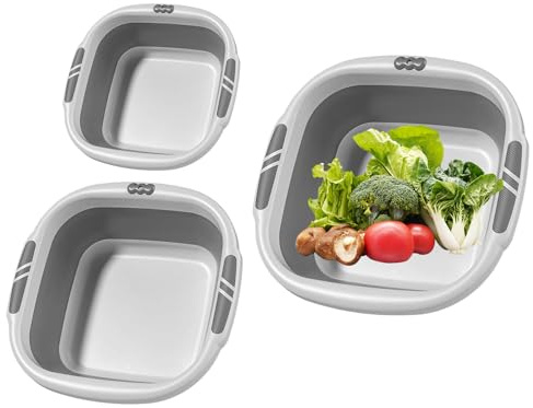 Lavabo pieghevole, vasca per portatile - Vasca il lavaggio del viso | Per ammollo dei piedi vestiti della frutta, cestino biancheria da campeggio, lavello pieghevole, secc