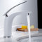 JTWEB Badezimmer-Wasserhahn, Weiß, Waschbecken-Mischbatterie für Badezimmer, Einhebelmischer, Badezimmer, Kalt- und Warmwasser-Mischbatterie, moderner, eleganter Stil, Weiß