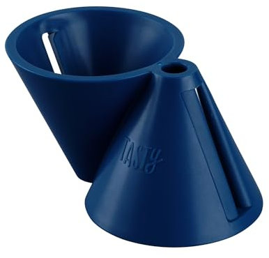 Tasty 2in1 Spiralschneider – Perfekt für Gemüsespaghetti und Zoodles! Kreative Küchenhilfe in Blau/Silber, Edelstahl-Klinge