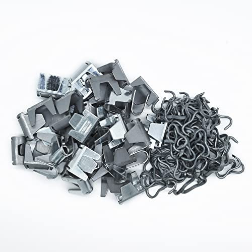 JJWNMLL Lot de 330 clips de boucle de cage M Clip en maille métallique pour animal domestique, chat, chien, lapin, bétail, mouton, clôture en treillis métallique