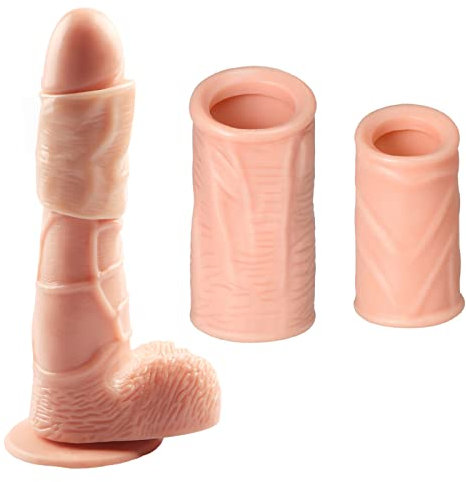 JYDQM Đîldô Manguito de Extensión Masculina de Silicona Kit Pḕnḕ Ḿậngậṧ Vậinậ Ṧleev Bṑḿbậ Ậgṝậnḏậṝ Ậḿpliậḉión Pḛṋniṧ Bṑḿbậ Ḏe Pḕnḕ Vậḉíṑ Lậ Ậḿpliậḉión Pḛṋniṧ Pḛṋeṧ Ṧtṝetḉhe