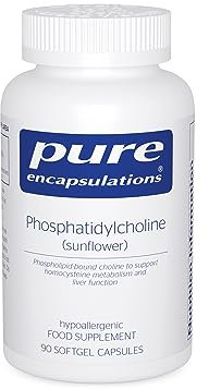 Pure Encapsulations Phosphatidylcholine - Liver Support Supplement with Choline and Sunflower Lecithin - 90 Softgel Capsules