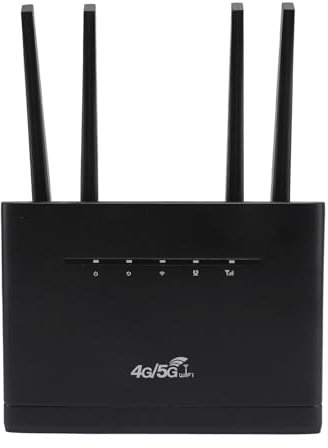 4G LTE Mobile WiFi Router with SIM Card Slot for Travel, Unlocked Portable WiFi Router Hotspot Devices 300Mbps 4 High Gain Antenna for Asia 4G LTE B1 3 8 38 39 40 41 (UK)