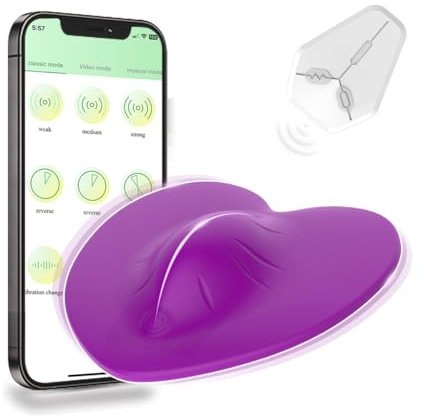 Vibratoren für Frauen mit APP Vibratorstarb Klitoris Stimulator Sexspielzeug Damen Druckwellenvibrator Fernbedienung 10 modi Auflegevibrator