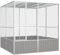 Refined Vogelkäfig Vogelhaus Voliere Verzinkter Stahl (Grau, 213.5 x 217.5 x 211.5 cm)