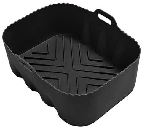 Tuxuseo Friggitrici ad aria calda in silicone | Base in silicone per forno a microonde – Resistente alle alte temperature per alimenti per cottura a base di carne, forno da cucina