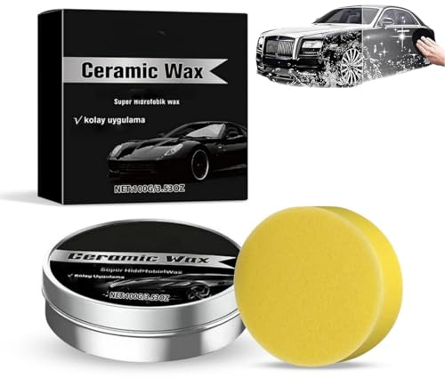 Ceramic Wax Cream,Car Scratch Remover,C-Ar Scratch Repair Wax,Ceramic Coating C-Ar,Strong Protection Auto Coating Polishing Balm,Hard Glossy Layer Covering Surface Co-Ating Polish,Long Lasting Protect