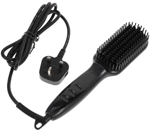 COLLBATH Peigne Lisseur à Barbe Et Cheveux 6 Vitesses Multifonctionnel Hommes Barbe Et Cheveux Usage Professionnel Outil Coiffure Électrique Rotatif 360°