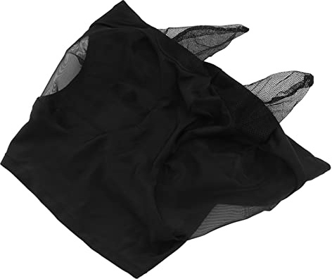 SEAFRONT Máscara contra Moscas de Caballo con Protección para los Oídos, Tela Transpirable, Previene los Rayos, Adecuada para Todos Caballos en Graneros y Senderos (Black)