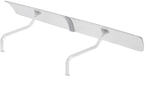 Hosrivae Deflector de viento para aire acondicionado para unidades de CA montadas en la pared, deflector de escape de PET transparente para soplar directamente, reducir corrientes de aire y proteger