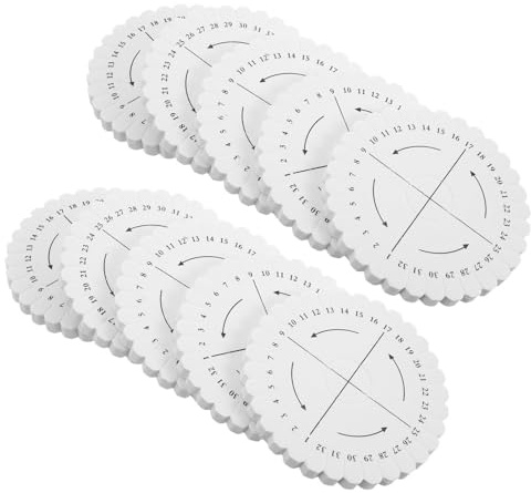 Gadpiparty Disco Redondo de Eva para Hacer Pulseras, 32 Ranuras, 20 Piezas, Herramienta de Trenzado Fácil para Principiantes y Proyectos Creativos