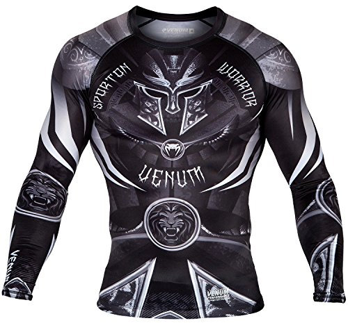 Venum, Gladiator 3.0 Rashguard, Herren, L, Schwarz/Weiß