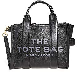 Marc Jacobs Women's The Leather Small Tote Bag, Black, One Size