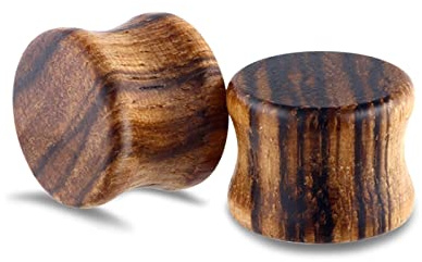 Beydodo Tunnel Oreille 20mm, Ecarteur d Oreilles Bois 2 Pièces Oreille Tunnel Bouchon Oreille Ecarteur en Bois
