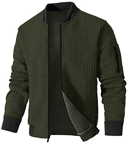 SAVKOOV Mens Lightweight Jacket Casual Bomber Jacket Varsity Coat
