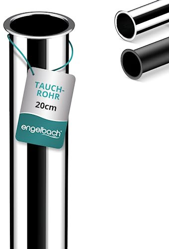 Engelbach® Universal Tauchrohr für Siphon 200mm - Verlängerung für Designsiphon, Röhrensiphon, Tassensiphon 1 1/4 Zoll x 32mm