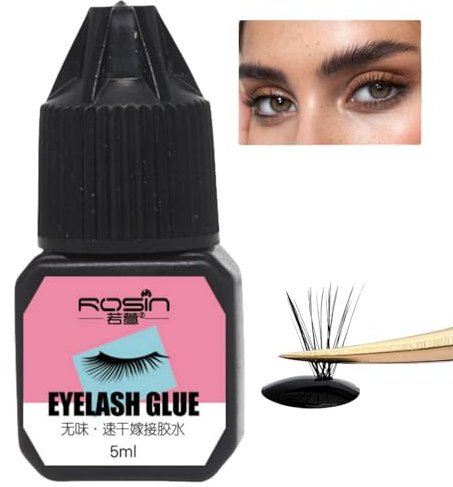 Black Eyelash Clusters Glue - Waterproof, Latex-Free, Strong Bond & Seal for DIY Lash Extensions
