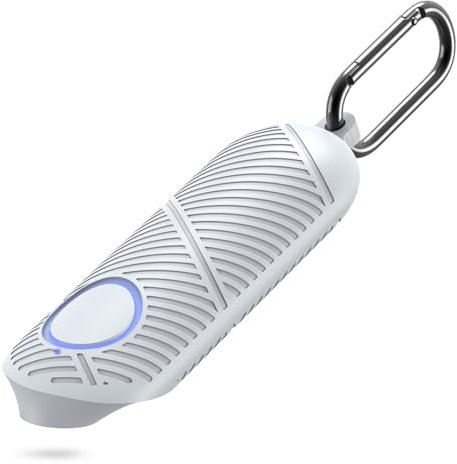 SUPMEGA Silikonhülle für Beurer BR 60 BR 90 Insektenstichheiler, schlanke Schutzhülle mit Karabiner für bequemes Tragen, kompatibel mit Beurer BR 60 - Grau