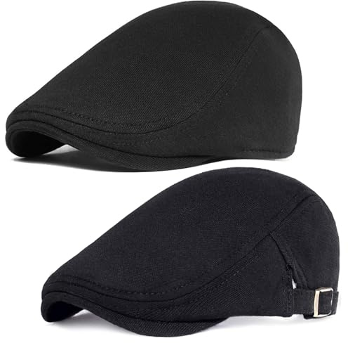 PORSYOND Män Gatsby Newsboy Hatt Elastiska Platta Hattar Kepsar Newsboy Hatt för Höst Vinte
