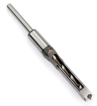 Holz Vierkantbohrer， 1 stück HSS Vierkantlochsäge Einsteckmeißel Holzbohrer mit Spiralbohrer Vierkantloch Holzbearbeitungsbohrer Werkzeugsatz Set erweitert(30mm)