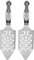 Sirxlevcy 2 Pieces Absinthe Spoons, Stainless Steel Absinthe Cocktails Spoon Making Kit Gothic Absinthe Fountain Spoon Dripper