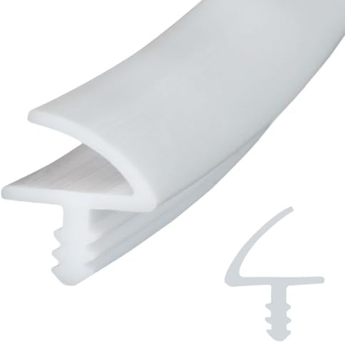 Joint de porte de chambre - Blanc - 25 m - En caoutchouc - Étanche et insonorisé - Boudin de porte pour rainure de 3 mm et feuillure de 11 mm