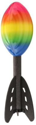 2pcs Whistle Rocket Throwing Toy, Aerodynamic, Long Distance Football Games | 28*18cm, Soft Whistle Throw Rocket Foam Football With Optimizing Tail, Makes Whistling Sound When Thrown, Howling Foam Ball