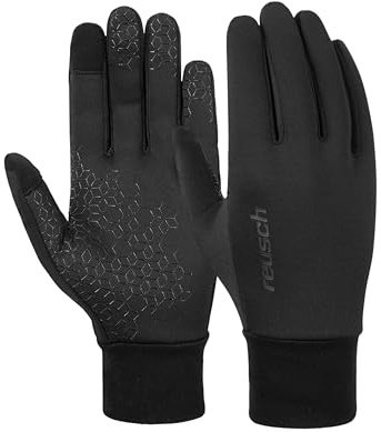 Reusch Ashton Touch-Tec - Guanti Sportivi per Uso Quotidiano, Touch Screen, compatibili con Touchscreen, Traspiranti, Antiscivolo, Corsa, Guida, Ciclismo, Escursionismo