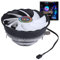 DS Aluminum Heat Sink 1500RPM Fin CPU Cooler, Aluminum Extrusion Cooling CPU Fan for LGA 775/1155/1156 (Axis Rainbow Auto Change, C Series)