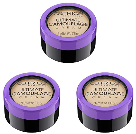 Catrice Ultimate Camouflage Cream, correttore in crema, stick coprente, make-up, non comedogenico, confezione da 3 (3x3 g), n. 015 W Fair