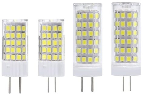 EMFYL Luopan Indoor Lighting 10pca/lot G4/Gy6.35 Led Corn Lamp 7W/9W AC/DC12V Bright Crystal Light Source 64/78LEDs Pin Bulb (Color : Cool White, Size : G4 7W 64LED-2835)