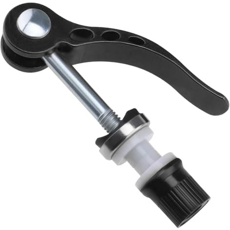 Negro 6 x 55 mm Abrazadera Sillin Bicicleta - Palanca de Liberación Rápida de Brochetas para Accesorios de Bicicleta de Montaña, para Cierre rápido del Sillín