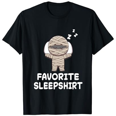 Mummy Mummies Nap Sleeping Sleep Pigiama Camicia da notte Maglietta