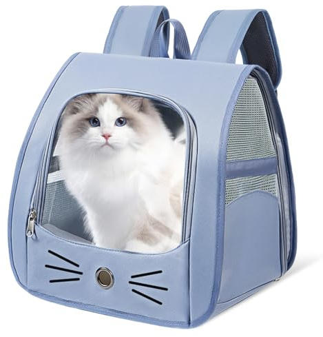 Bordeag Sac à dos pour animaux de compagnie respirant pliable avec fenêtre filet pour voyage et promenade