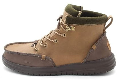 HEYDUDE Men's Bradley Classic Tumbled Nut 12 Medium