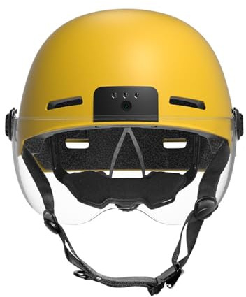 Smart Bike Helmet for Adult 1080p@30fps Camera 8 Hours Video 1300mAh for e-Bike and Electric Scooter Helmet w/Safety Lights and Shock Absorption