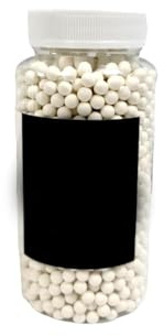 MIXEL BB Pellets Bullets High-Grade Polished Bulldog, Plastic BBS, Balls for Airsoft Gun, Ensuring Reliable And Consistent Performance (2000-0.12 BB BULLET IN JAR, WHITE)