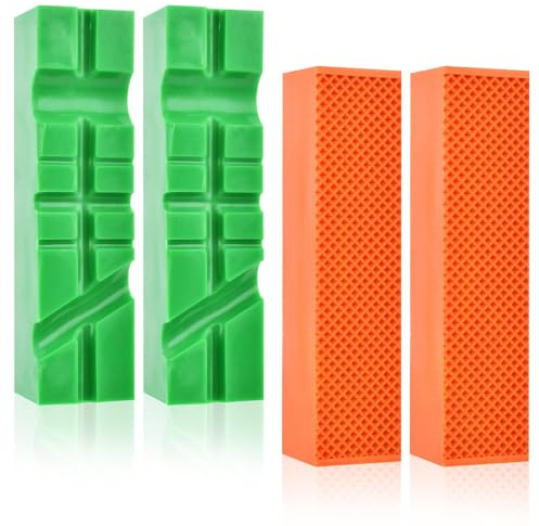 4.5 Soft Jaws for Bench Vise, Strongly Magnetic Vice Jaw Covers Protectors, Vise Jaw Pa-ds with Non-Slip Waffle Surface, Multi-Groove Design for Wood, Metal, Plastic(SIZE:2 Pair)