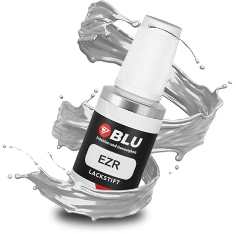 BLU Stylo de Retouche de Peinture Argent Compatible avec Peugeot, Citroen EZR Gris Aluminium Met | Réparation de Peinture Automobile