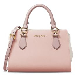 Michael Kors Marilyn liten axelremsväska, guldtonad hårdvara/puder rouge multi