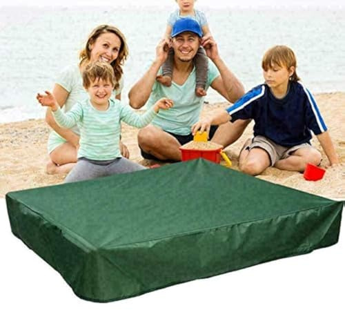 M MAIUS Sandbox Cover - Square Protective Canopy with Drawstring, Keeps Sand and Toys Away from Dust and Rain