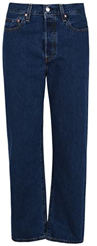 Levi's Ribcage Straight Ankle Jeans Femme, Dark Mineral, 25W / 27L