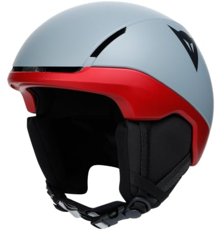 Dainese Unisex-Youth SCARABEO ELEMENTO Skihelm aus Polycarbonat, leicht und widerstandsfähig, Metallisch Rot/Grau, XS-S