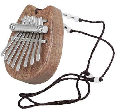 Tragbares Daumenklavier aus Holz mit 8 Tasten, Kalimba, Musik-Fingerklavier, Klanginstrumente, Geschenke für Kinder