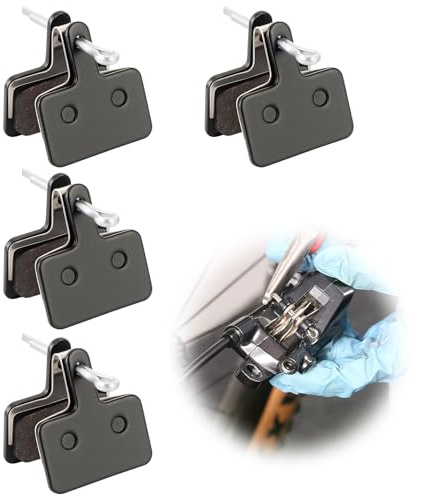 tiyiyok 4 Pares de Pastillas de Freno, Pastillas Freno Bicicleta de Montaña, Zapatas Freno Bicicleta de Alto Rendimiento, Duraderas y Silenciosas, Compatibles con Mayoría de Modelos, Instalación Fácil