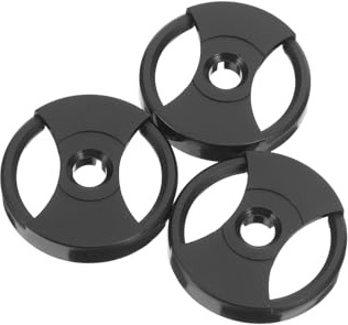 Gatuida 3 Piezas Adaptador Redondo de Plástico para Tocadiscos, Accesorio Clásico para Discos de Vinilo de 7 Pulgadas Reducción de Desgaste y Fácil